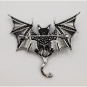 Boutique | Jewelry | Glamorous Bat Brooch Purple Blue Enamel Rhinestone ...